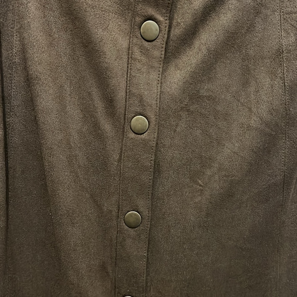 Long Suede Skirt - Picture 3 of 6